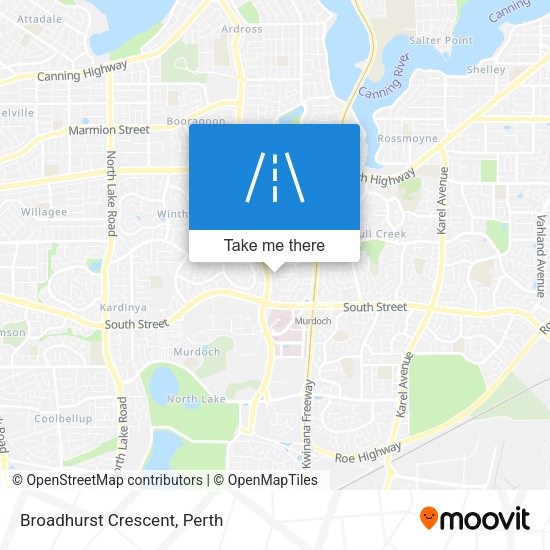 Broadhurst Crescent map