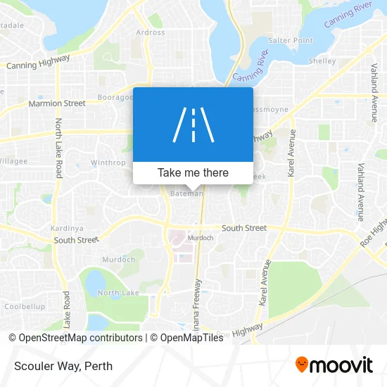 Mapa Scouler Way