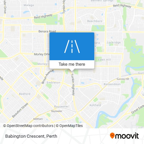 Babington Crescent map