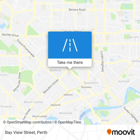 Mapa Bay View Street