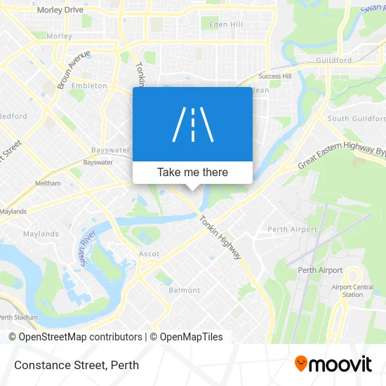 Mapa Constance Street