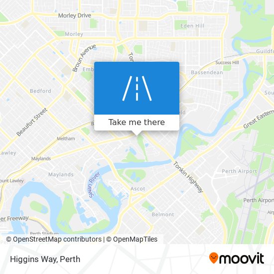 Higgins Way map