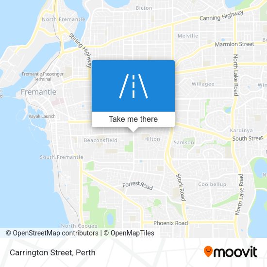Carrington Street map