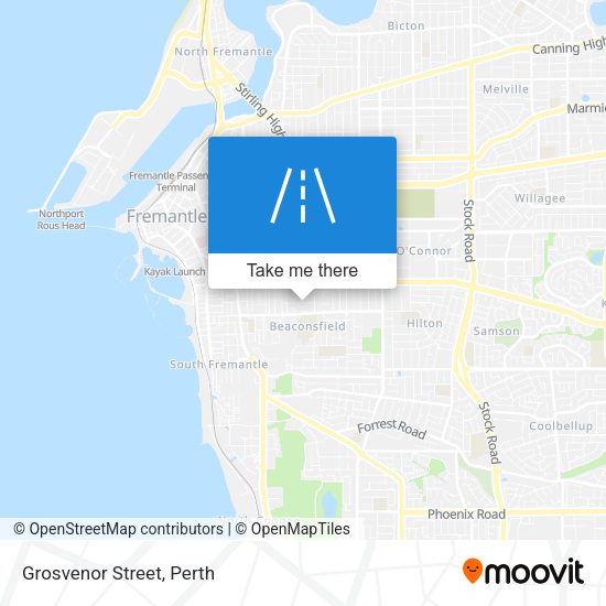 Grosvenor Street map
