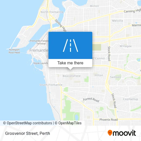 Mapa Grosvenor Street