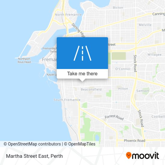 Martha Street East map