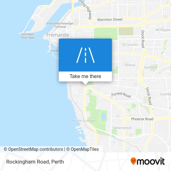 Mapa Rockingham Road