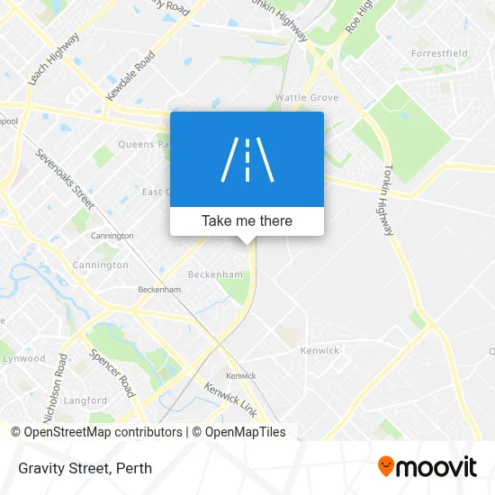 Mapa Gravity Street