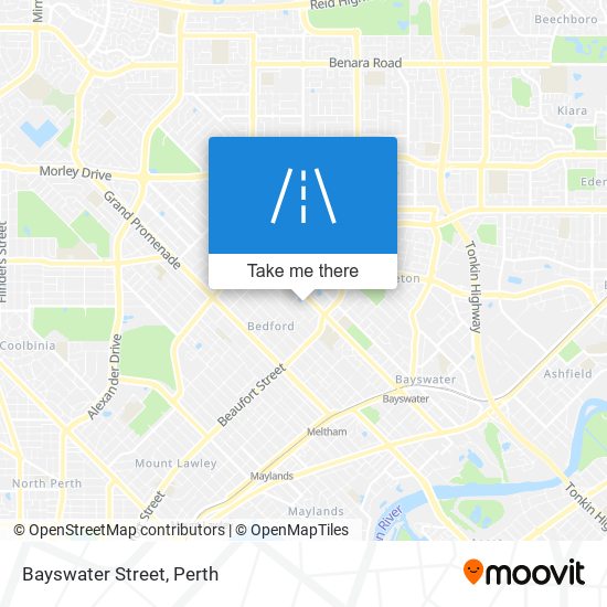 Bayswater Street map