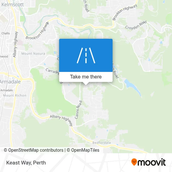 Mapa Keast Way