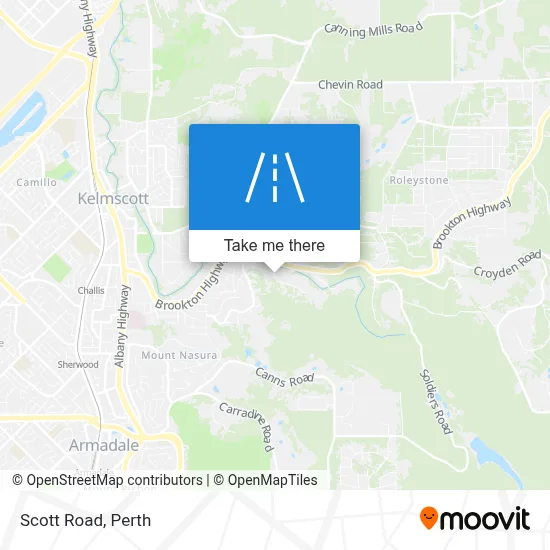 Mapa Scott Road