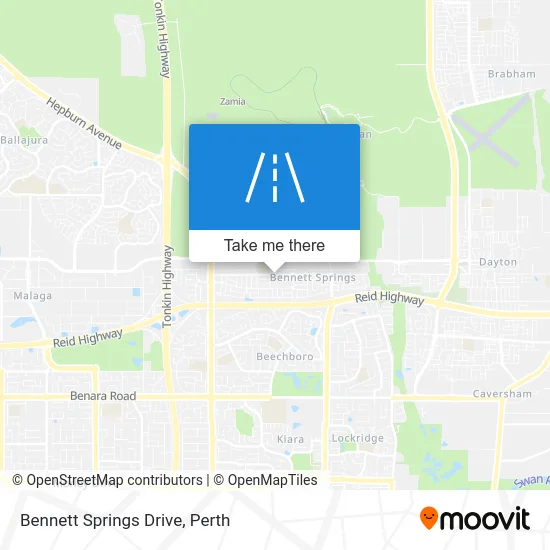 Mapa Bennett Springs Drive