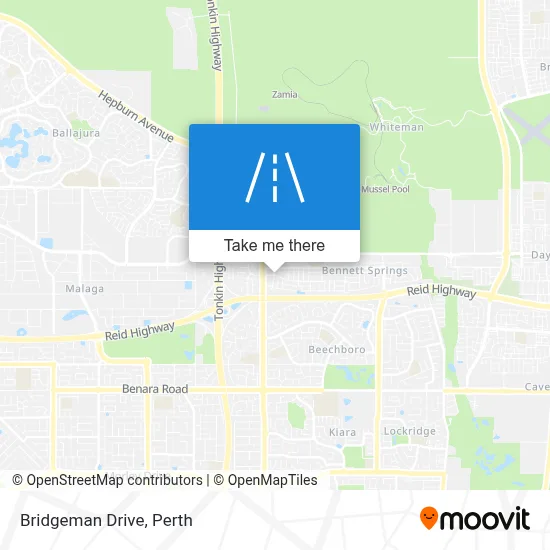 Mapa Bridgeman Drive