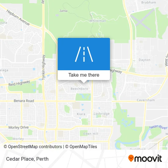 Mapa Cedar Place