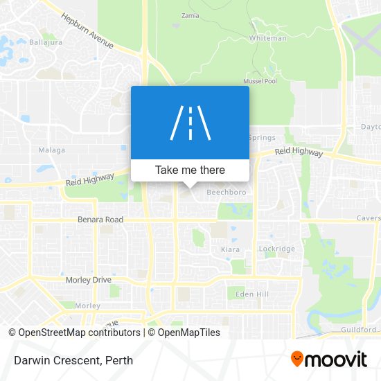 Darwin Crescent map