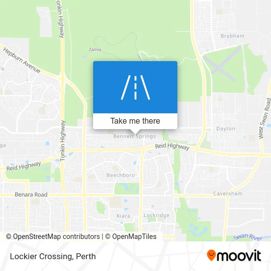 Mapa Lockier Crossing