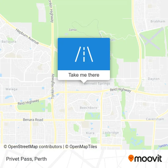 Mapa Privet Pass