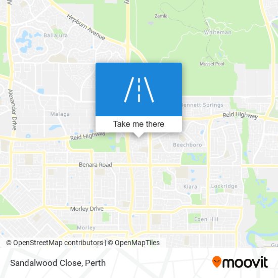 Sandalwood Close map