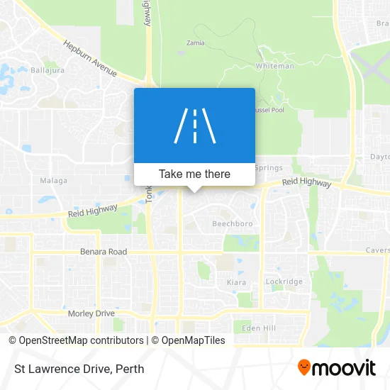 Mapa St Lawrence Drive