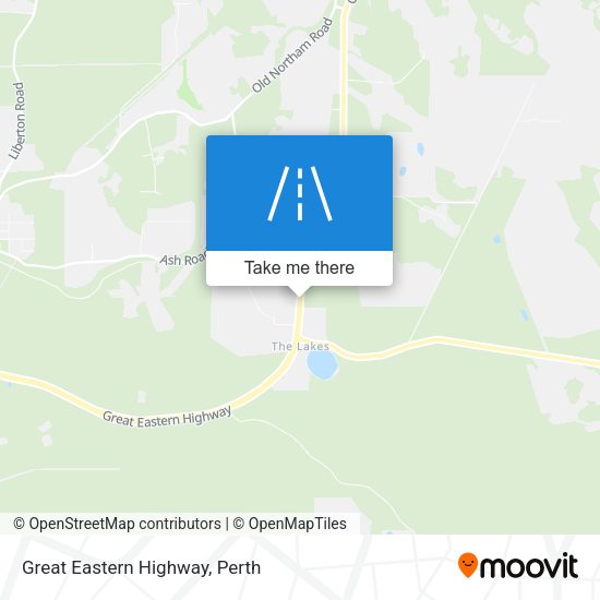 Great Eastern Highway map
