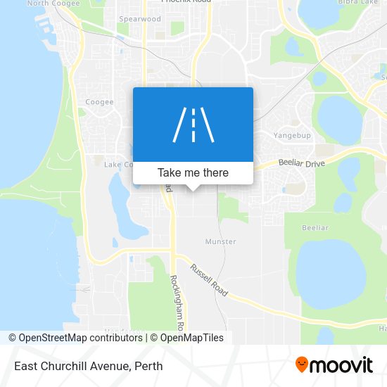 East Churchill Avenue map