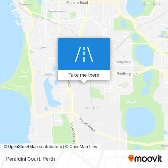 Mapa Peraldini Court