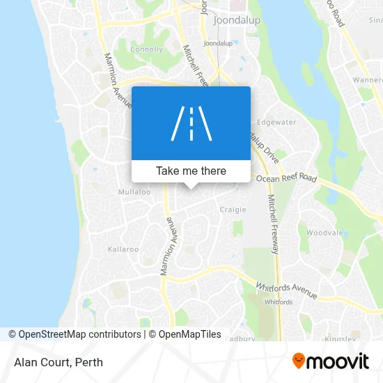 Mapa Alan Court