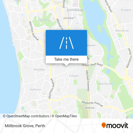 Mapa Millbrook Grove