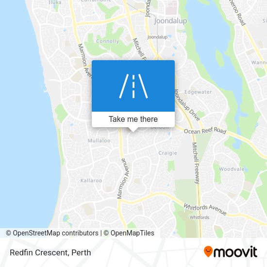 Redfin Crescent map