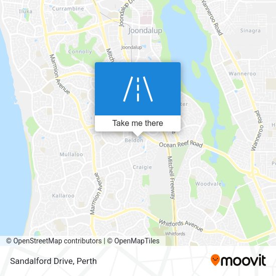Sandalford Drive map