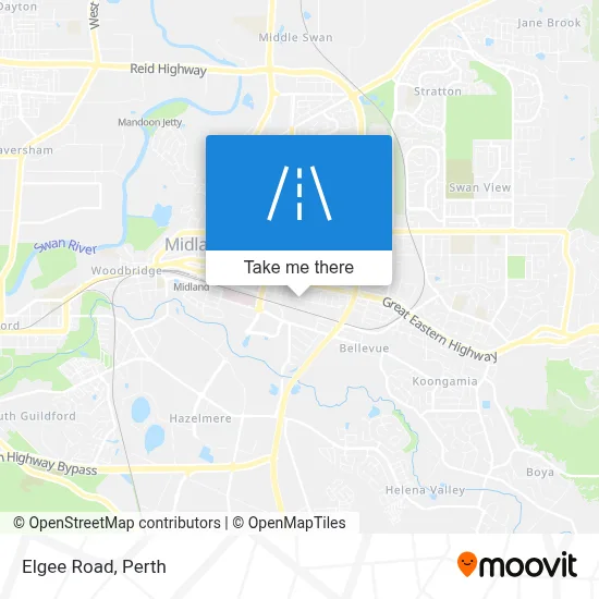 Mapa Elgee Road