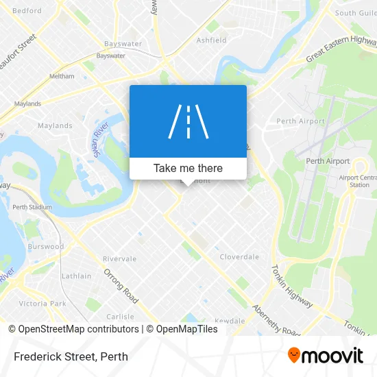 Mapa Frederick Street