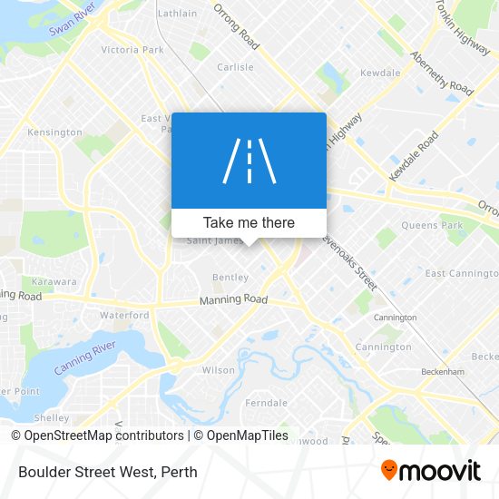Boulder Street West map
