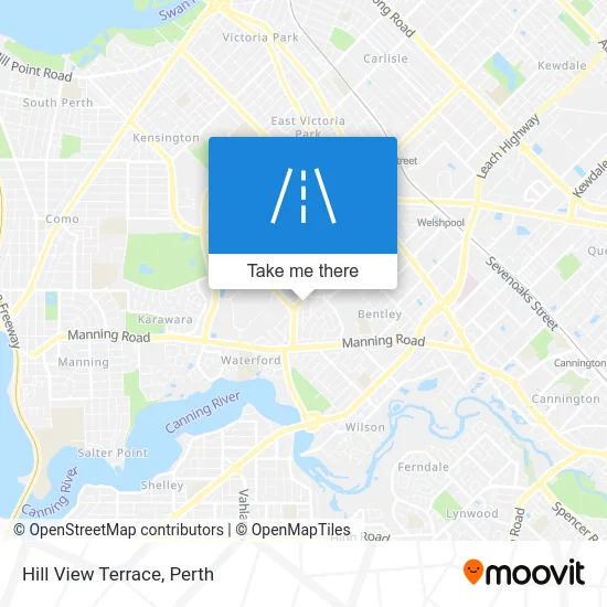 Mapa Hill View Terrace