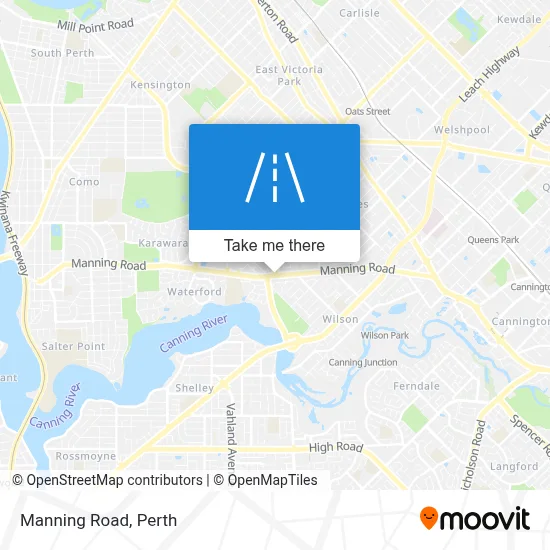 Mapa Manning Road
