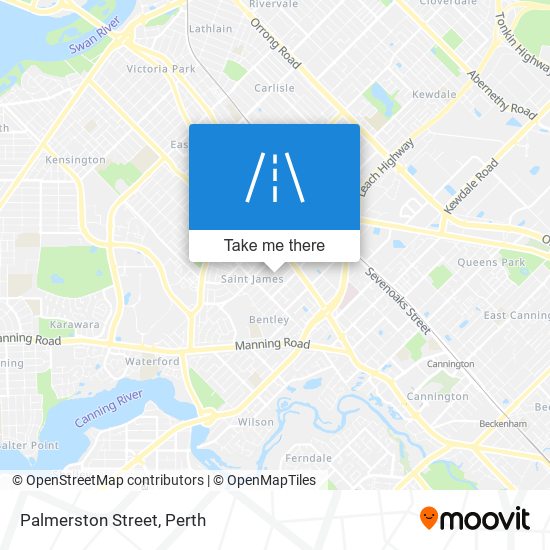 Palmerston Street map