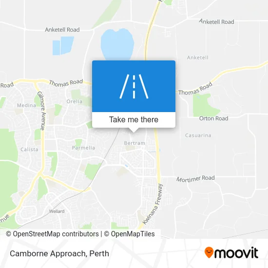Mapa Camborne Approach