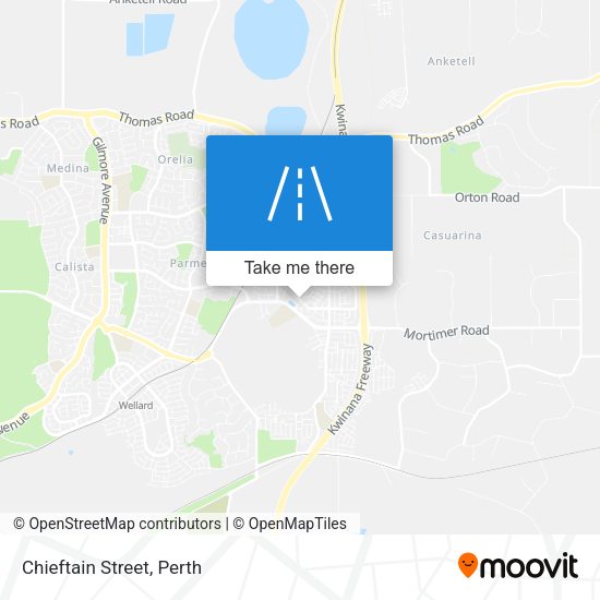Chieftain Street map