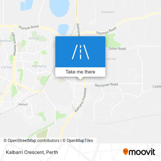 Kalbarri Crescent map