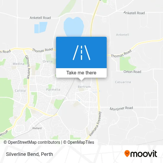 Mapa Silverline Bend