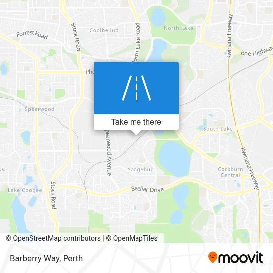 Mapa Barberry Way