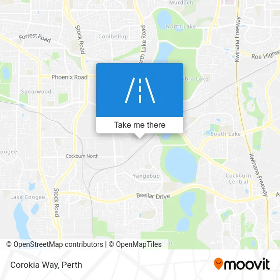 Mapa Corokia Way
