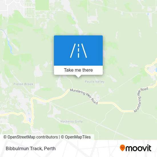 Mapa Bibbulmun Track