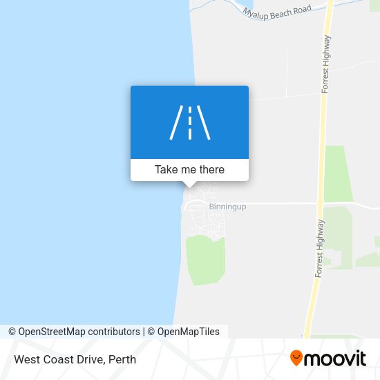 West Coast Drive map