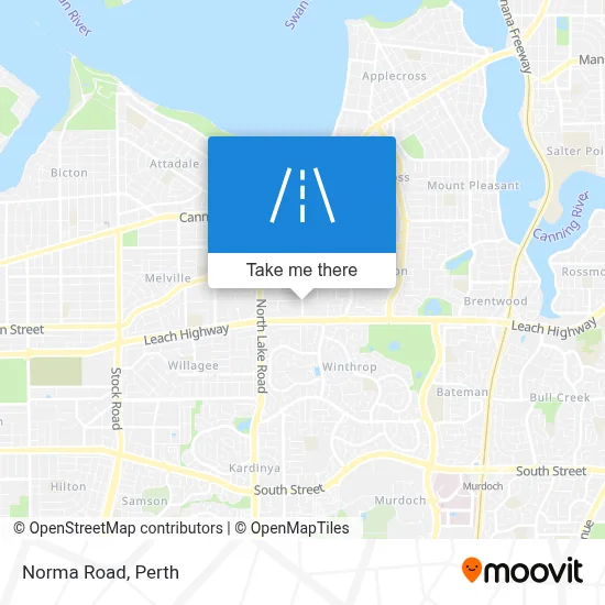 Mapa Norma Road