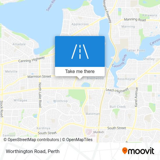 Worthington Road map