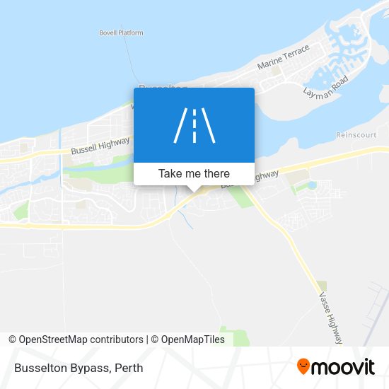 Busselton Bypass map
