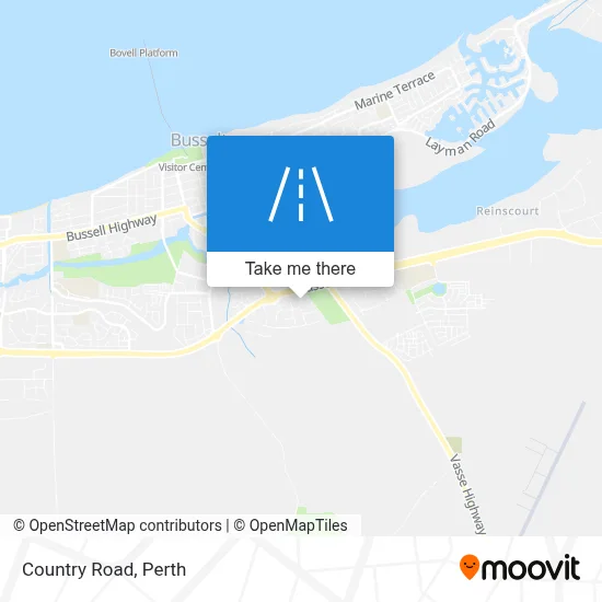 Mapa Country Road