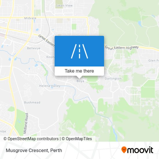 Musgrove Crescent map