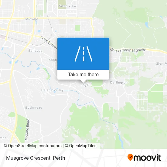 Mapa Musgrove Crescent